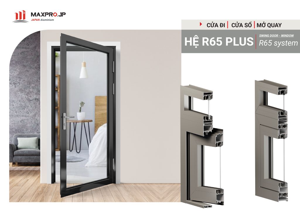 Cửa nhôm MAXPRO JP – HỆ 65 PLUS