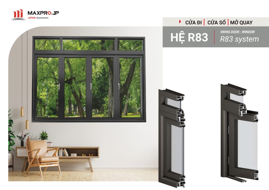 Cửa nhôm MAXPRO JP – HỆ 83